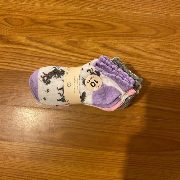 Nanette Lepore 10 pair Girls Low Cut Socks shoe size 7.5-2.5 (HG) - Picture 1 of 11